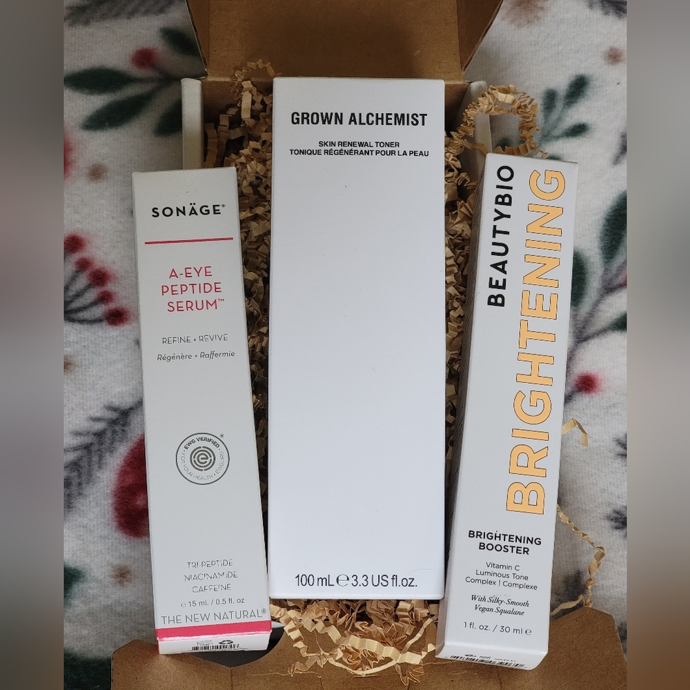 Beauty Bundle! A-Eye Peptide Serum, Grown Alchemist Toner, Beauty Bio Booster!